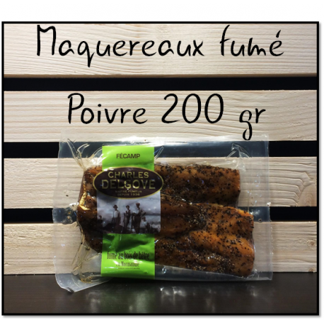 Filet de maquereau fumé au poivre (Les 200gr) 