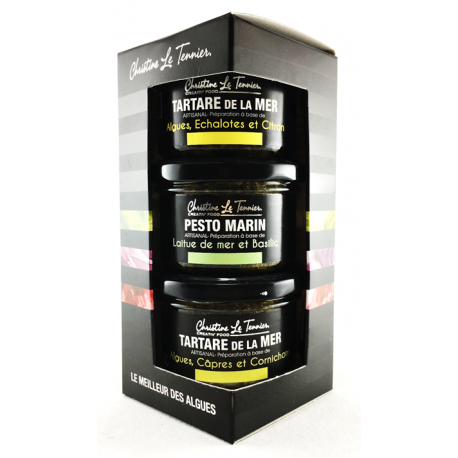 Coffret 3 tartares algues Coffret 3 tartares algues