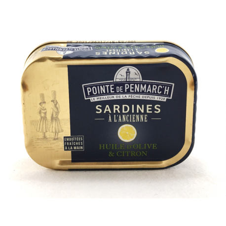 Sardines à l'huile d'Olive et au Citron 0.115 gr