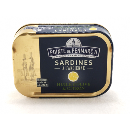 Sardines à l'huile d'Olive et au Citron 0.115 gr Sardines à l'huile d'Olive et au Citron 0.115 gr
