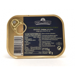 Sardines à l'huile d'Olive et au Citron 0.115 gr