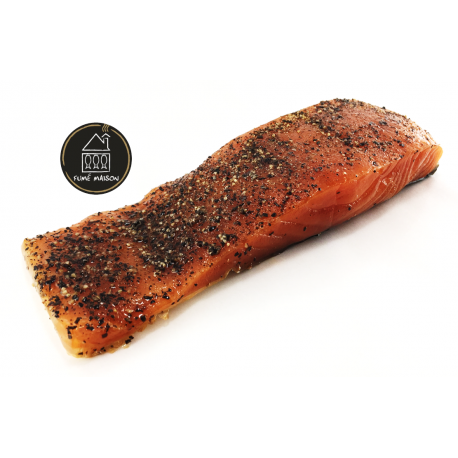 Pavé de saumon Ecosse fumé au poivre Pavé de saumon Ecosse fumé au poivre