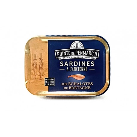 Sardines aux échalotes de Bretagne et à l'huile d'olive  0.115g
